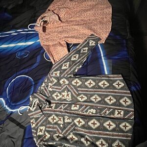 Rock & Roll Denim Boys Shirts Bundle S • Western Aztec & Paisley • Modern Fit (2